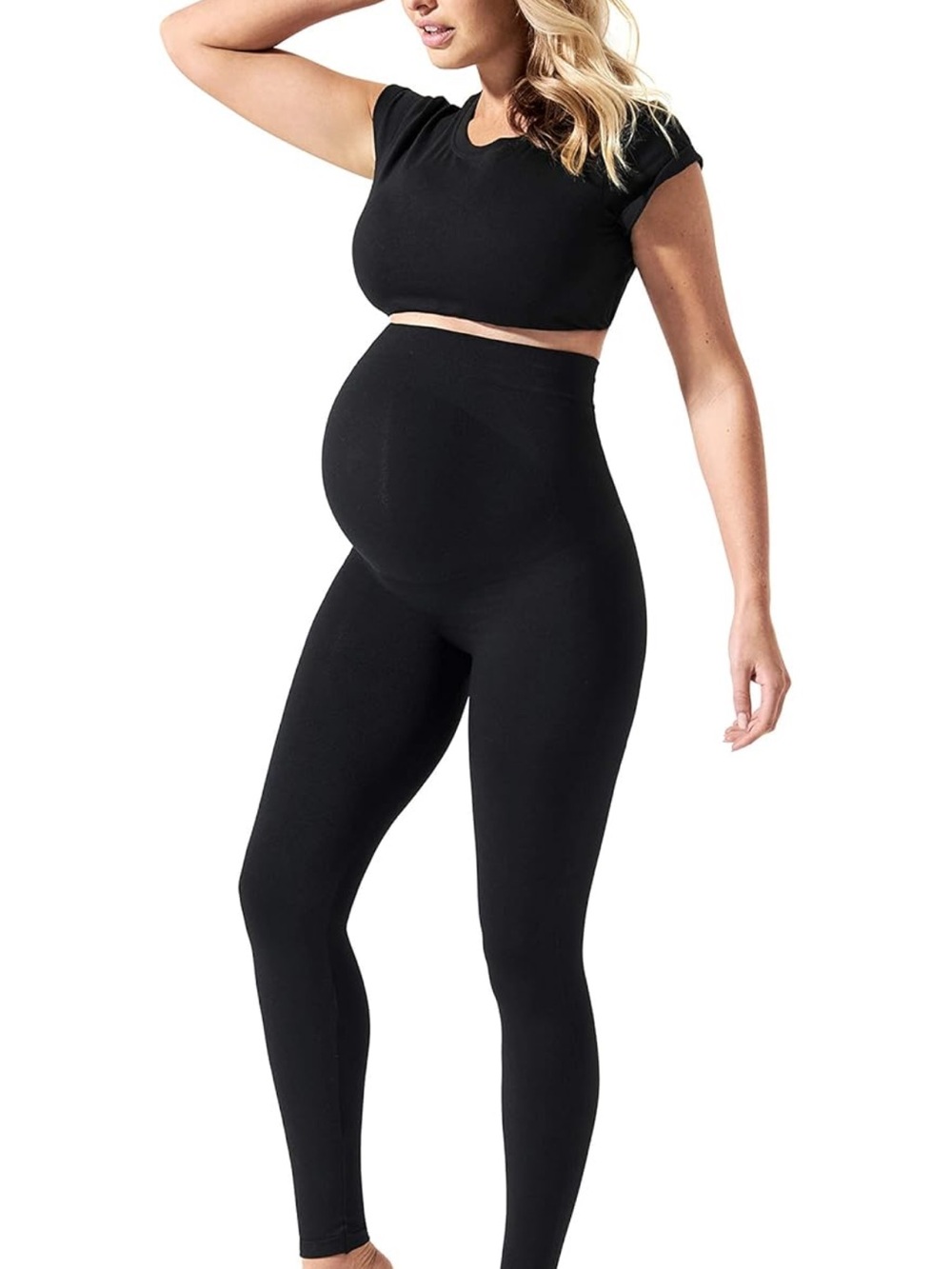 BLANQI Black Maternity High-Waist Leggings